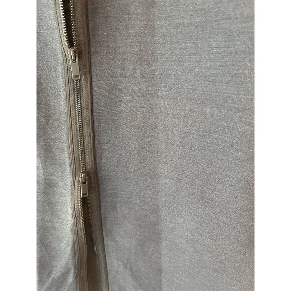 Lord & Taylor 424 Fifth Black Silk Sheath Dress 3/4 Sleeves Crew Neck Size 8 Mod - Picture 11 of 13